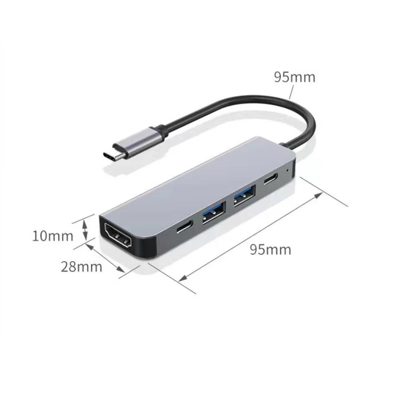 Hub USB C do 4K HDMI Kompatybilny z USB 3.0 2.0 Typ C
